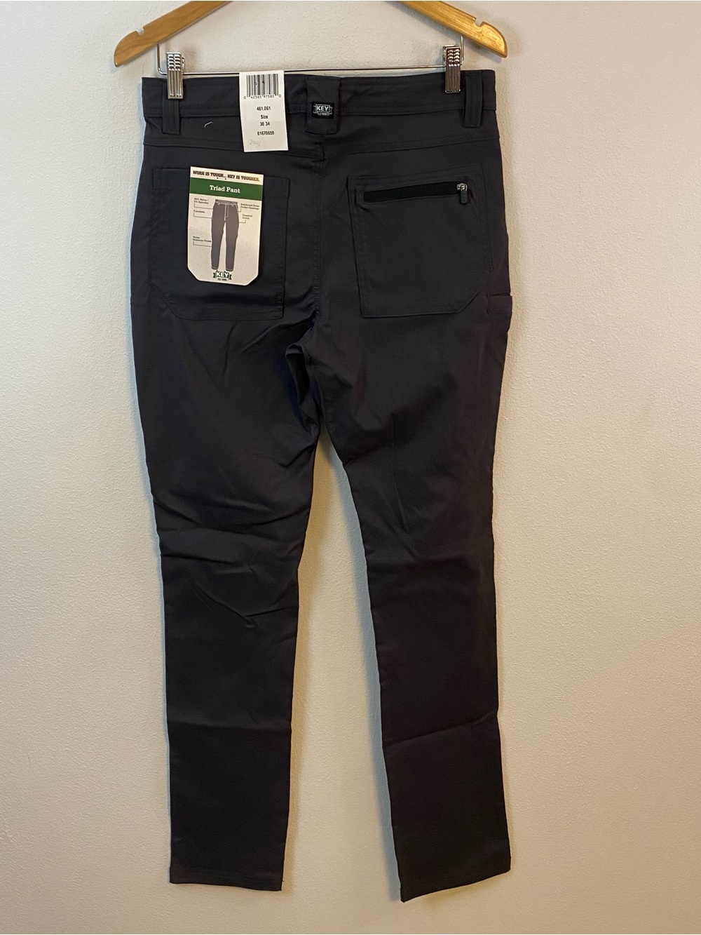 Key NWT Triad Pant Work Pants Grey Womens 30x34 - Picture 3 of 9